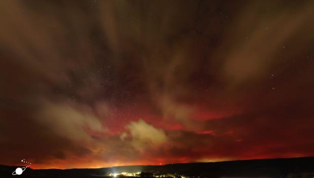 Aurora boreal desde Tobillos