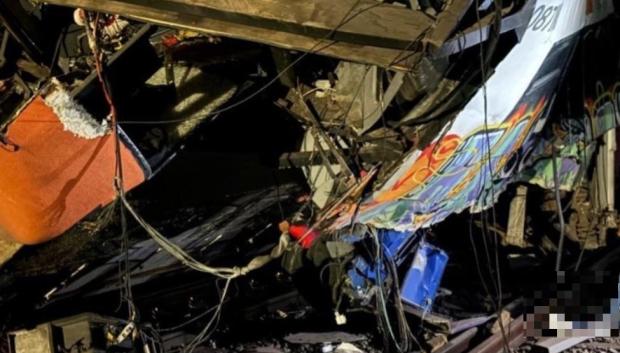 Estado en el que quedó el tren de las cercanías barcelonesas