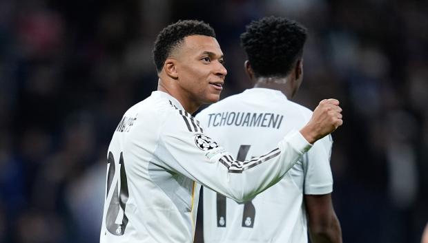 (Foto de ARCHIVO)
Kylian Mbappe of Real Madrid CF celebrates a goal during UEFA Champions League 2025/26 League Phase MD7 football match played between Real Madrid and AS Monaco at Bernabeu stadium on January 20, 2026, in Madrid, Spain.

Dennis Agyeman / AFP7 / Europa Press
20/1/2026 ONLY FOR USE IN SPAIN