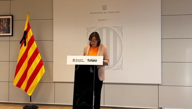 La consejera Sílvia Paneque, en la rueda de prensa

EUROPA PRESS
22/1/2026