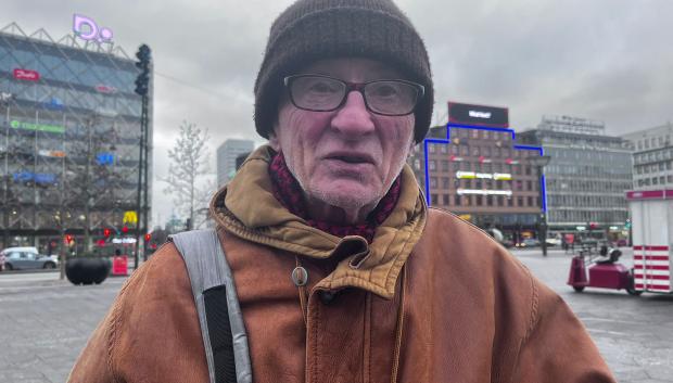 Áslakur, uno de los daneses que se manifestaba contra las intenciones de Trump en Groenlandia