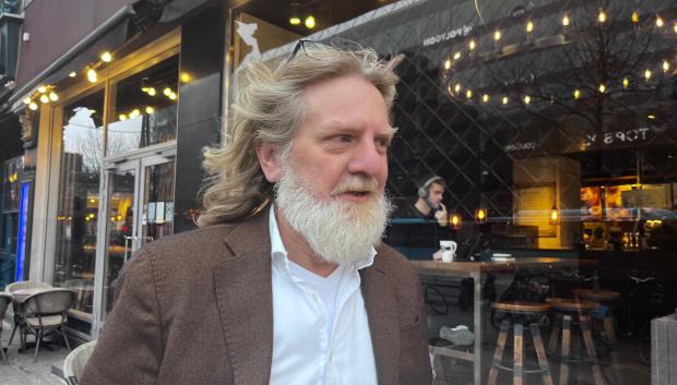 Andreas protestaba contra el intento de EE.UU. de comprar Groenlandia