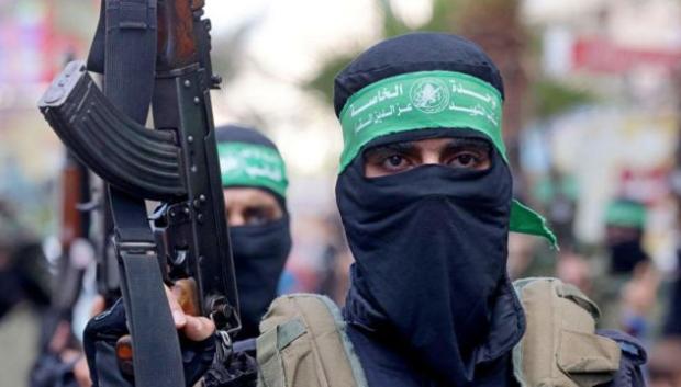 Terroristas de Hamas en la franja de Gaza