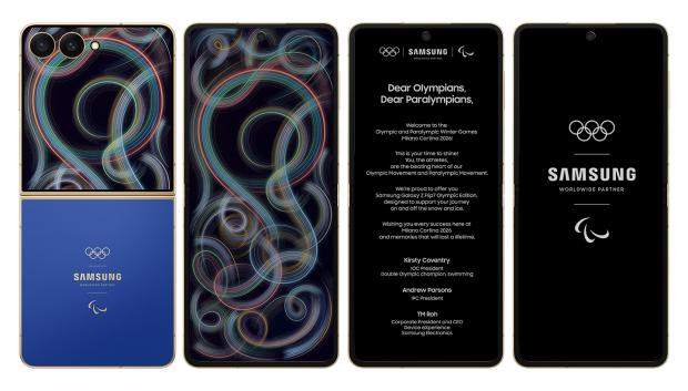 Samsung Galaxy Z Flip7 Olympic Edition para Milano Cortina 2026