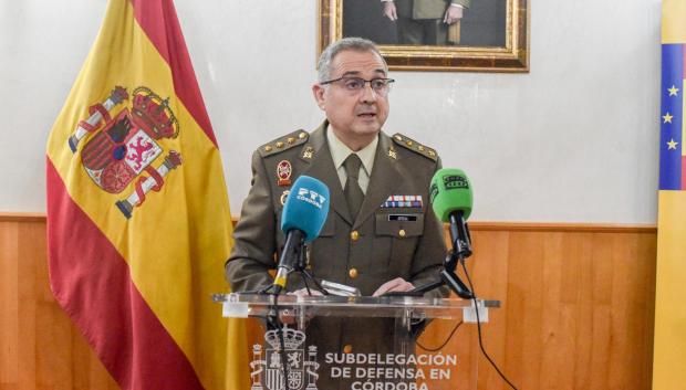 El coronel José María Ortega, subdelegado de Defensa en Córdoba