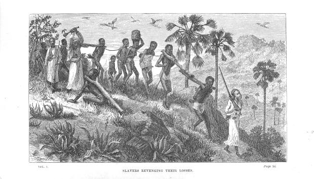 Esclavistas musulmanes y sus cautivos en el río Ruvuma en Mozambique