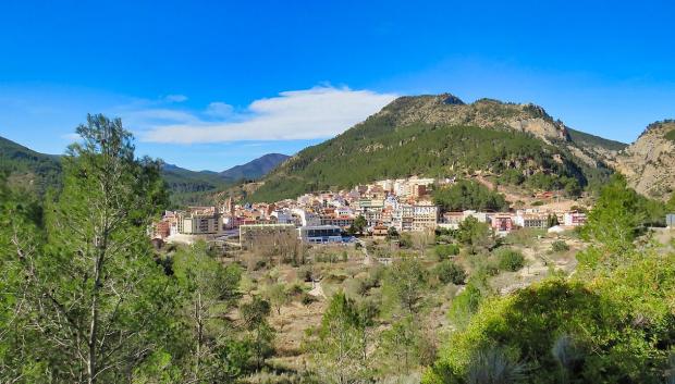 Vista del pueblo de Montanejos (Castellón)