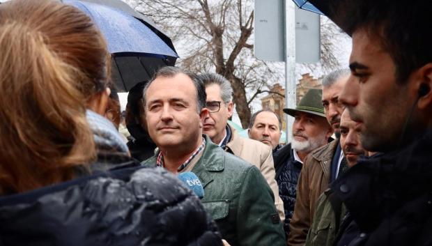 El presidente del Grupo Parlamentario Vox en las Cortes regionales, David Moreno