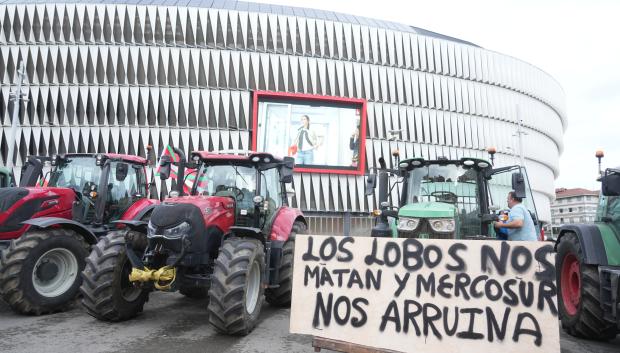 Tractorada del 29 de enero en Bilbao
