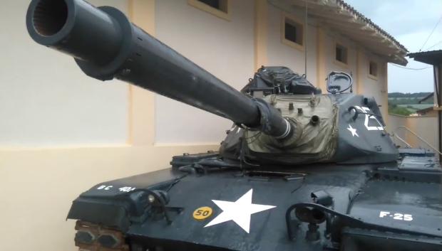 Tanque en el Museo Inocencio Bocanegra