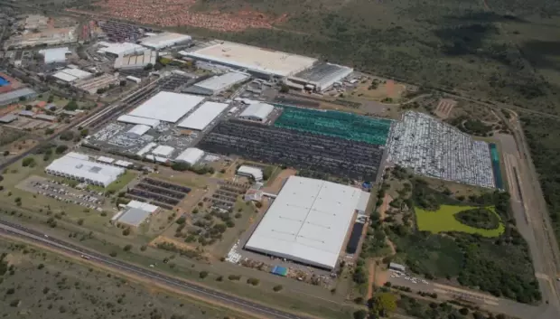 Las extensas instalaciones de Nissan en Sudáfrica