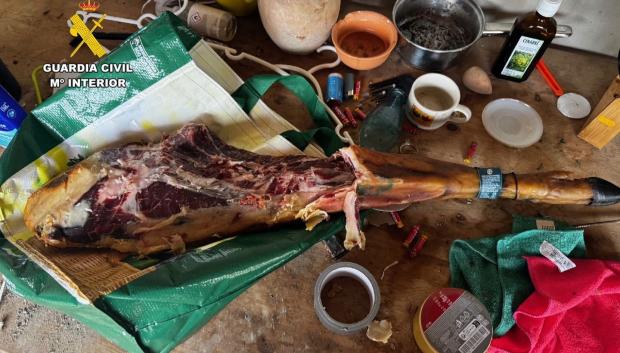 El jamón ibérico de 400 euros robado y a medias