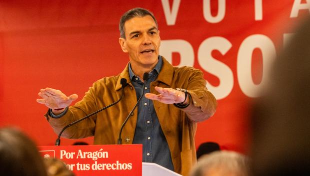 Imagen del mitin de Pedro Sánchez en Teruel