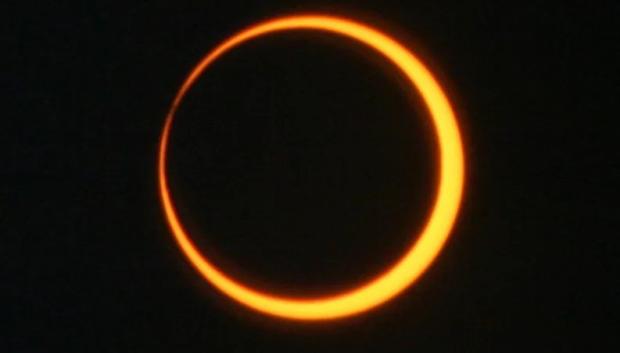 Imagen de un eclipse anular de Sol