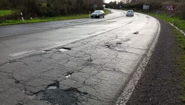 Estado real de una carretera española