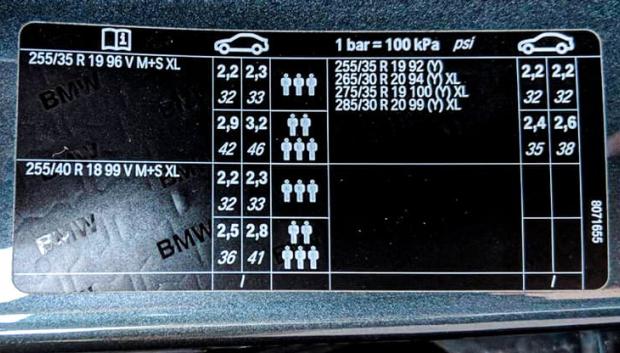 La presión recomendada manda siempre