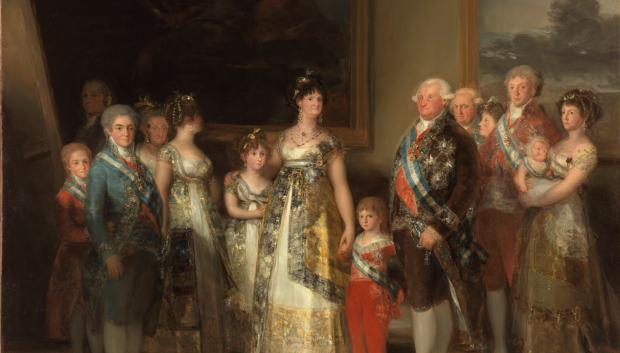 La familia de Carlos IV, retratada por Francisco de Goya