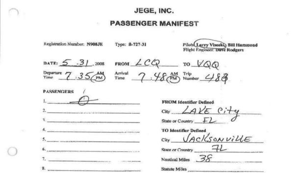 Documento que acredita que se trata de Lake City