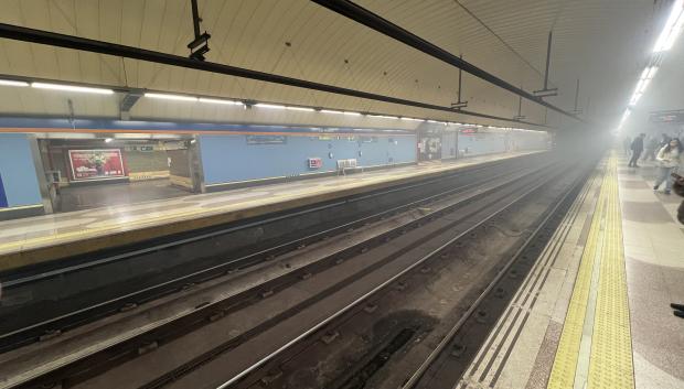 Estación de Las Musas (línea 7) en Madrid