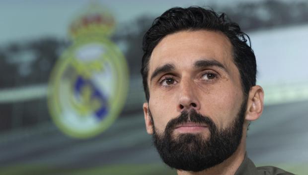 Álvaro Arbeloa, en una rueda de prensa