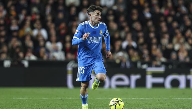 David Jiménez, en Mestalla en el Valencia - Real Madrid