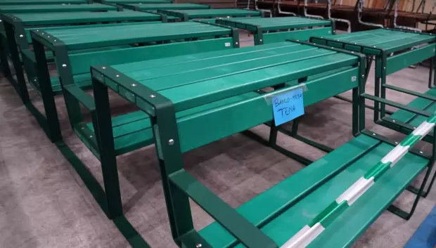 Los nuevos bancos de colores de Madrid