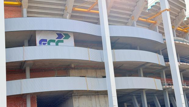 Imagen de las balconadas del Nou Mestalla de Valencia.