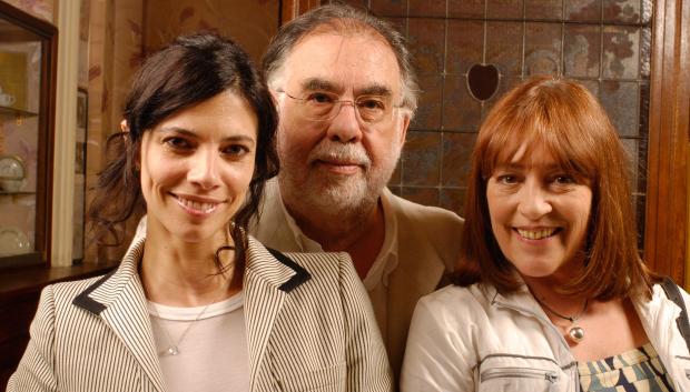 Coppola, junto a Maribel Verdú y Carmen Maura, en el rodaje de Tetro
