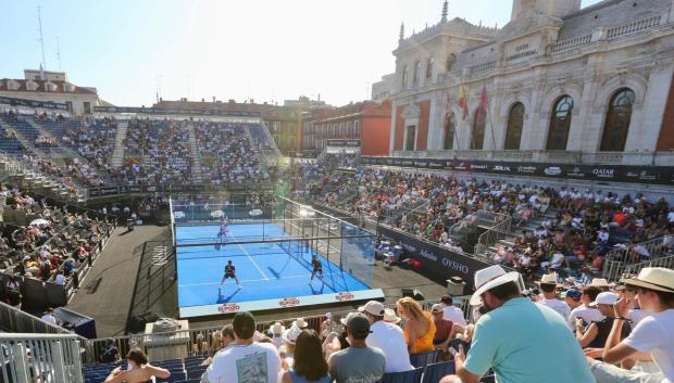 ElPozo durante el Pádel Premier de Valladolid