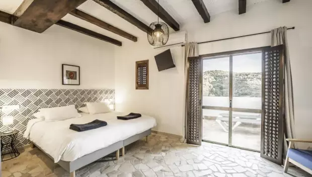 Una de las habitaciones más lujosas del castillo