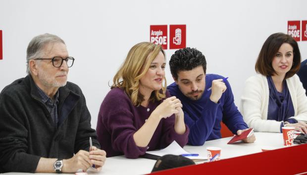 Pilar Alegría, el lunes con la Ejecutiva del PSOE de Aragón