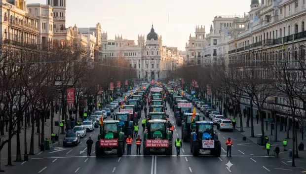 La intención es bloquear el eje de La Castellana