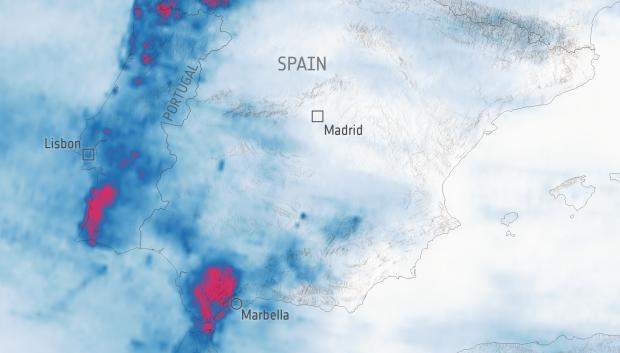 Precipitación acumulada en la Península Ibérica