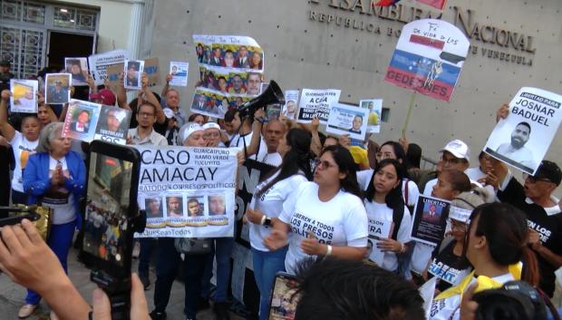 Manifestación en Caracas por la liberación de presos políticos
