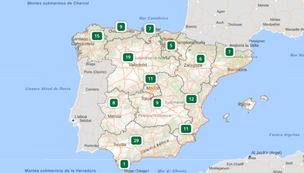 Mapa interactivo de las obras llevadas a cabo