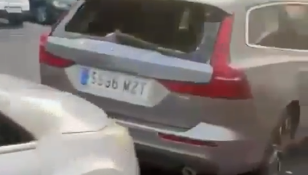 Otro de los vehículos afectados