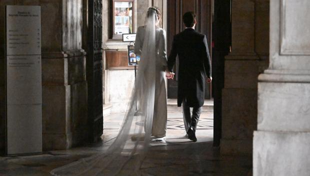 Princess Leopoldine of Liechtenstein and Bruno Walter Pedrosa João seen leaving the church after their wedding on Saturday 14 February 2026 in Lisbon, Portugal
Wedding of Princess Leopoldine of Liechtenstein and Bruno Walter Pedrosa João, Lisbon, Lisboa, Portugal - 14 Feb 2026 *** Local Caption *** .