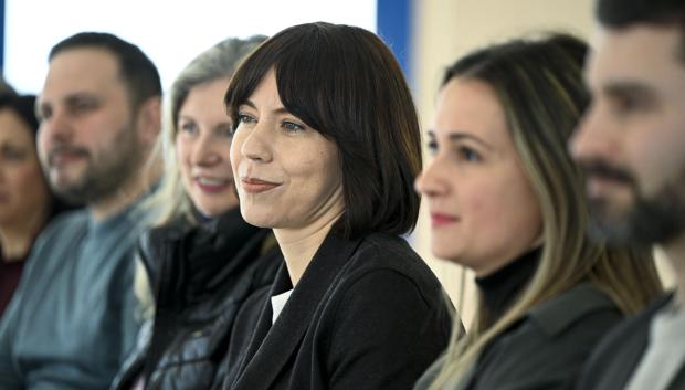 La ministra Diana Morant el viernes en Castellón