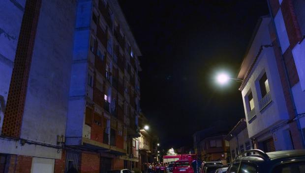 Imagen del edificio siniestrado en Manlleu