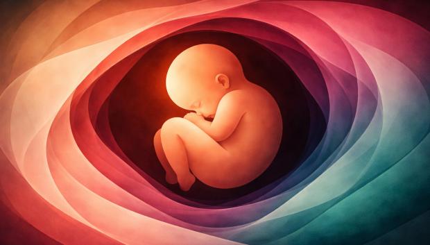 Ilustración de un feto