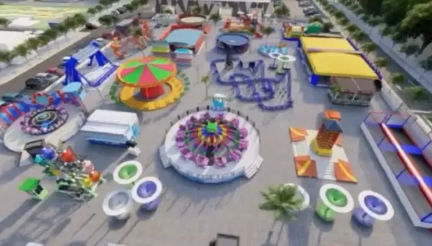 Vista aérea del parque