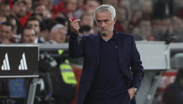 José Mourinho, en un partido en el Estadio Da Luz