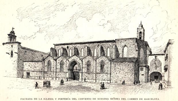 Ilustración publicada por Barraquer en Las casas de religiosos en Cataluña durante el primer tercio del siglo XIX