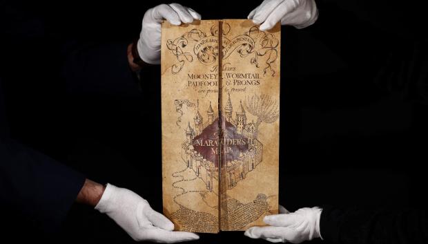 Mapa del Merodeador, perteneciente a la saga de Harry Potter