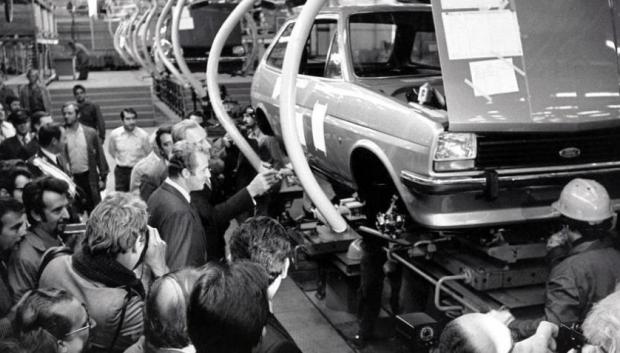 Inauguración de la fábrica de Ford en Almussafes a finales de los años 70