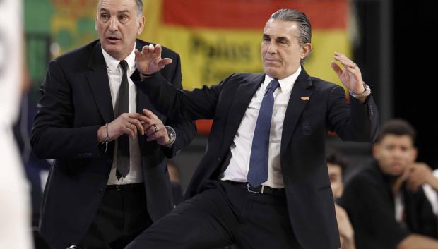 El entrenador del Real Madrid, Sergio Scariolo