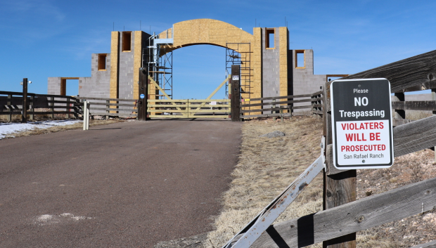 Entrada al rancho, el pasado 1 de febrero
