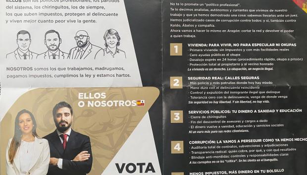 Programa electoral de Se Acabó la Fiesta para las elecciones en Castilla y León, donde hay referencias a Aragón