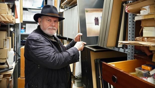 Pepe Gálvez, en el archivo de la sede de Afoco