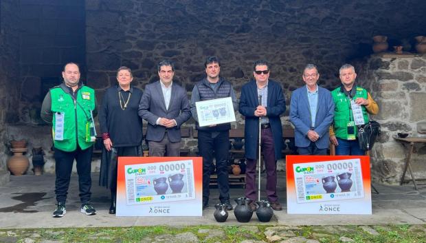 Presentación del cupón de la ONCE en Gundivós